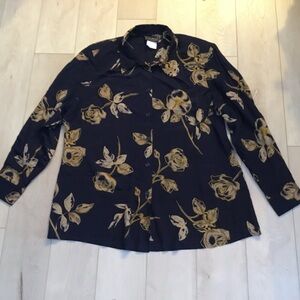 Floral Print Women's Blouse